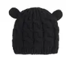 Nya Baby Kids Girls Boys Winter Warm Knit Hat Ear Solid Warm Cute Glove Lovely Beanie Cap 0-18m DB151