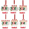 2020 순록 크리스마스 맞춤형 장식품 생존자 격리 가족 3 4 마스크 눈사람 손을 창조적 인 펜던트 장식 크리스마스