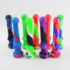 Silicone Collectors kit 14mm Collector with GR2 Titanium Nail Tip for Dab Rig Bong Carb Caps Oil Rigs Concentrate straw NC Straw Water Pipe