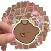 50PCS Mixed Car Stickers Funny Bears Removable For Skateboard Laptop Helmet Pad Bicycle Bike Motorcycle PS4 Notebook Guitar PVC Fridge Decal