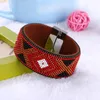 Tenis Retro Ulusal Stil Boncuk Bileklik Brezilya Çok Molor Geometri Bilezikler Bangles geniş manyetik toka bohem kadın bilezikler1