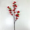 Искусственные цветы Персик Blossom Вишневая декоративная ветвь длинный короткий стиль Свадьба Гостиная Отель Крытый декор Цветок Новый 2 49HR G2