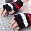 Vijf vingers handschoenen USB verwarming Winterhand Warm Verwarmde Vingerloos Warmer Mitten Touchscreen Half Vinger Outdoor Sport1