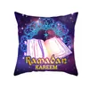 Housses de coussin Ramadan 18x18 pouces carré violet islamique Eid Mubarak jeter taie d'oreiller canapé lit canapé jeter housse de coussin décoration