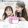 Kinderen Instant Print Camera Voor Kinderen 1080P Hd Digitale Camera Cartoon Po Speelgoed Met Thermische Po Papier Tf-kaart7690019