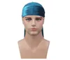 24 couleurs Velvet Durag Wave Caps Extra Long Tail et Wide Straps pour Du-RAG Pirate Caps Faire un point central à l'extérieur Accessoires pour cheveux