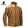 Merk Kleding Tactische Leger Militaire Kleding Fleece Herenjas en Jas, Winddicht Warm Militar Jacket Jas voor Winter LJ201013