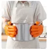 Silicone fumante forno mitts resistentes ao calor à prova d 'água grelhar cozinhar luvas de cozimento acessório de cozinha