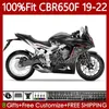 OEM-Einspritzverkleidungen für HONDA CBR-650F CBR 650 CC CBR650 F Mattschwarz CBR650F 19 20 21 22 Karosserie 110Nr.59 650CC CBR 650F 2019 2020 2021 2022 CBR-650 2019-2022 Karosserie