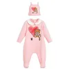 Baby Rompers Frühling Herbst Boy Girls Kleidung Strampler Baumwolle Neugeborene Kinder Designer Jumpsuit Modekleidung