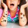 어린이 가짜 타투 어린이 할로윈 바디 아트 방수 임시 문신 스티커 성도의 날 만화 할로운 문신