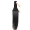 Lång 30 32 36 38 38 40 tums brasiliansk kroppsvåg Rak hårbuntar 100% Human Hair Weaves Bundlar Remy Hair Extensions