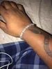 Bracciale tennis da uomo taglio rotondo Zirconia Triple Lock Gioielli Hiphop Cubic Luxury Crystal CZ Braccialetti con ciondoli classici da uomo regalo