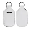 Home conjunto em branco impresso cor neoprene líquido sabão garrafa cremalheira 30ml sanitizer mão chaveiro kk0053hy