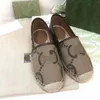 새로운 럭셔리 브랜드 디자인 염소 가죽 여성 Espadrilles 클래식 고품질 슬립 로퍼 편안한 플랫 어부 신발 mkjlp00019