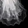 신부 베일 화이트 아이보리 여성 진주 웨딩 드레스 베일 한 레이어 얇은 명주 그물 액세서리 재고