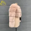 En gros Nouvelle Arrivée Femme Manteau De Fourrure De Renard Femmes Hiver Épais Renard Loog Manches Style Court Slim Fit Zipper Mode Veste De Fourrure 201028