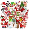 50pcs Noel Duvar Etiketler Noel ağacı Ev Dekorasyonu Noel Baba Graffiti Sticker Su geçirmez Laptop Kaykay Parti Hediyeleri 4 5sl G2