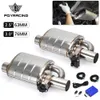 Stainless Steel 2.5" 3" Slant Outlet Tip Inlet Variable Exhaust Muffler Weld With Electrical Exhaust Cutout Electric Control Kit EMP88/89