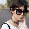 2020 Designer Weibliche Übergroße rahmen Sonnenbrille Frauen Sonnenbrille Gradienten Gebogene sonnenbrille Damen UV400