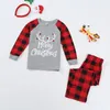 Christmas Family Pajamas Set Christmas Clothes Parent-child Suit Home Sleepwear New Baby Kid Dad Mom Matching Family Outfits LJ201110