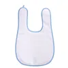 Sublimation blanc bébé bavoir bricolage transfert thermique bébé rot tissus imperméable bavoir enfant produit 5 couleurs M3147 370 K22710827