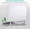 Laptop Basisstandaard voor MacBook Pro Computer Lap Notebook, Verstelbare Laptop Riser Cooling Aluminium geventileerde draagbare opvouwbare ergonomische houder