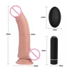 Lene control remoto pene de plástico juguetes sexuales vibrador consoladores pene de goma de silicona suave ventosa fuerte consolador 4837869