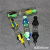 Glass Oil Rigs hookah Nectar bong with Titanium Nail Multi Colors Silicone Glass water pipe dab Rig Factory Direct Price