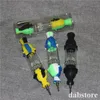 kits NC de néctar de vidro de vidro de cachimbo com articulação de 10 mm Ti Bongs de vidro de vidro de vidro de vidro de silicone DAB SLIGS DAB