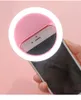 Chegada Nova LED selfie Luz Anel de carregamento USB portátil Celular Clipe selfie Lamp Luminous Anel para iPhone SAMSUNG Xiaomi Huawei