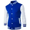 Nieuwe mannen / jongen honkbaljack mannen mode ontwerp wijn rood heren slim fit college varsity jas mannen merk stijlvolle veste homme 3xl1