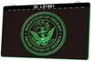 LS1861 US Navy Eagle Bar Emblema 3D gravura LED sinal de luz atacado