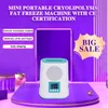 Hot Sale Korea Lätt att använda Mini Portable Cooling Pad Cryolipolys Fat Frysa maskin med CE-certifiering