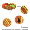 led light pumpkin silicone ashtray glowing luminous unbreakable smoking oil tabacco ashtrays for dab or pipe