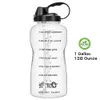 QuiFit 2L 3.8L Galon Tritan Spor Su Şişesi Ile Saman Büyük Protein Çalkalayıcı İçecek Şişeleri Kabak Kupası Sürahi BPA Ücretsiz Açık Spor Salonu 201221