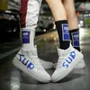 Mode haut chaussures décontractées chaussures pour hommes Couple chaussures de sport femmes blanc Hip-hop chaussure taille Euro38-46