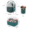 Kosmetisk förvaringslåda Makeup Organizer Smycken Förvaring Box Makeup Brush Läppstifthållare Bärbar Fashion Drawer Desktop Dammtät Y1113