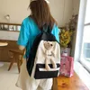 Fengdong kids school backpack kawaii school bags for girls lightweight nylon book bag student cute backpack children schoolbag LJ201225