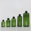 50ml 100ml 150ml 200ml 500ml Tomma dimma Spray Parfym Plastflaskor, Grön flaska Amber Container Refillerbar Förpackning