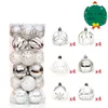 24 pezzi di Natale albero di Natale palla decorazioni per la casa ornamento appeso fiocco di neve per la decorazione del partito di famiglia regalo di anno Y201020