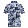 Mode Heren Hawaiiaans Shirt Heren Casual Kleurrijk Bedrukt Strand Aloha Shirts Korte Mouw Plus Size 5XL Camisa Hawaiana Hombre 220215