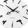 Barber Mur Corloge Barber Équiment outils Murau Horloge Moderne Design Shop Business Sign Watch Beauty Hair Salon303F1342902