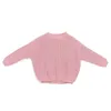 Le plus récent Deisgner enfants pull automne hiver nouveau-né bébé fille garçon tricoté pull solide en vrac décontracté hauts vêtements chauds pour 06T8231546