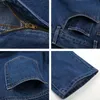 Män bomull rak klassisk jeans vår hösten manlig denim byxor overall designer män jeans hög kvalitet storlek 28 44 LJ200903