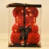 Romantischer Valentinstag-Plüsch-Rosen-Teddybär, Geschenk, Geburtstagsgeschenk, Weihnachten, Hochzeit, künstliche Blumen, Geschenke für Sie 201222