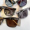 Siyah gri kare güneş gözlüğü 0843 Sonnenbrille moda güneş gözlükleri kutu ile erkekler için gözlük