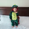 Herbst und Winter Kinder039s süße Pyjamas Jungen und Mädchen Flanell Tier Dinosaurier Onepiece6664969