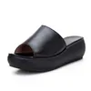Gkti terlik bayanlar terlik takozlar topuklu moda yaz gerçek deri ayakkabı platformu y200423