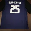 3740 #25 Ben Burr-Kirven black white or purple Washingtonn Huskies Alumni College Jersey or custom any name or number jersey